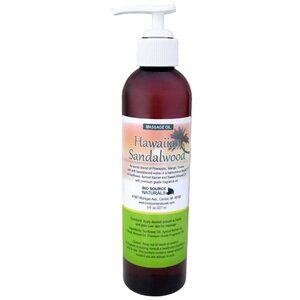 Hawaiian Sandalwood Massage Oil/Personal Fragrance Oil 8 fl oz (227 ml) Pump